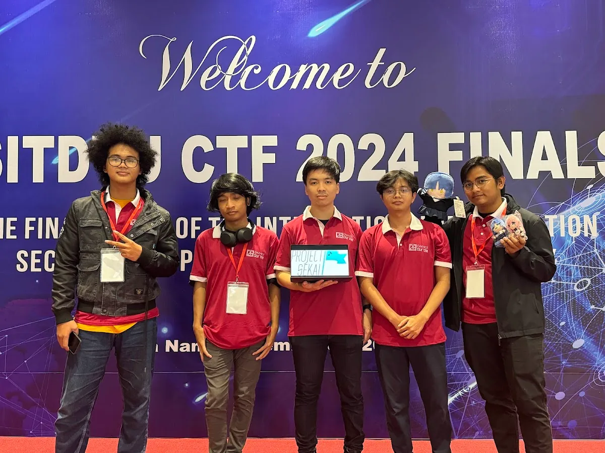 Project Sekai at the ISITDTU CTF 2024 finals (Attack & Defense) in Vietnam, second place